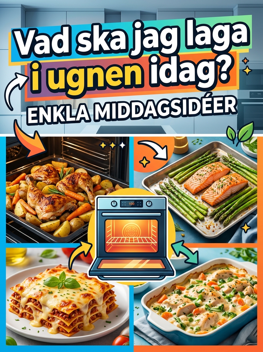 Vad ska jag laga idag i ugn? Enkla middagsidéer